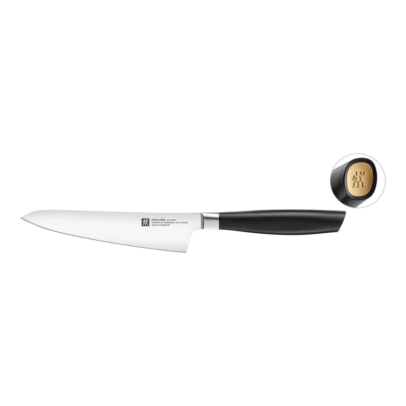 Zwilling Kompakt Kokkekniv 14 Cm, Guld Mat