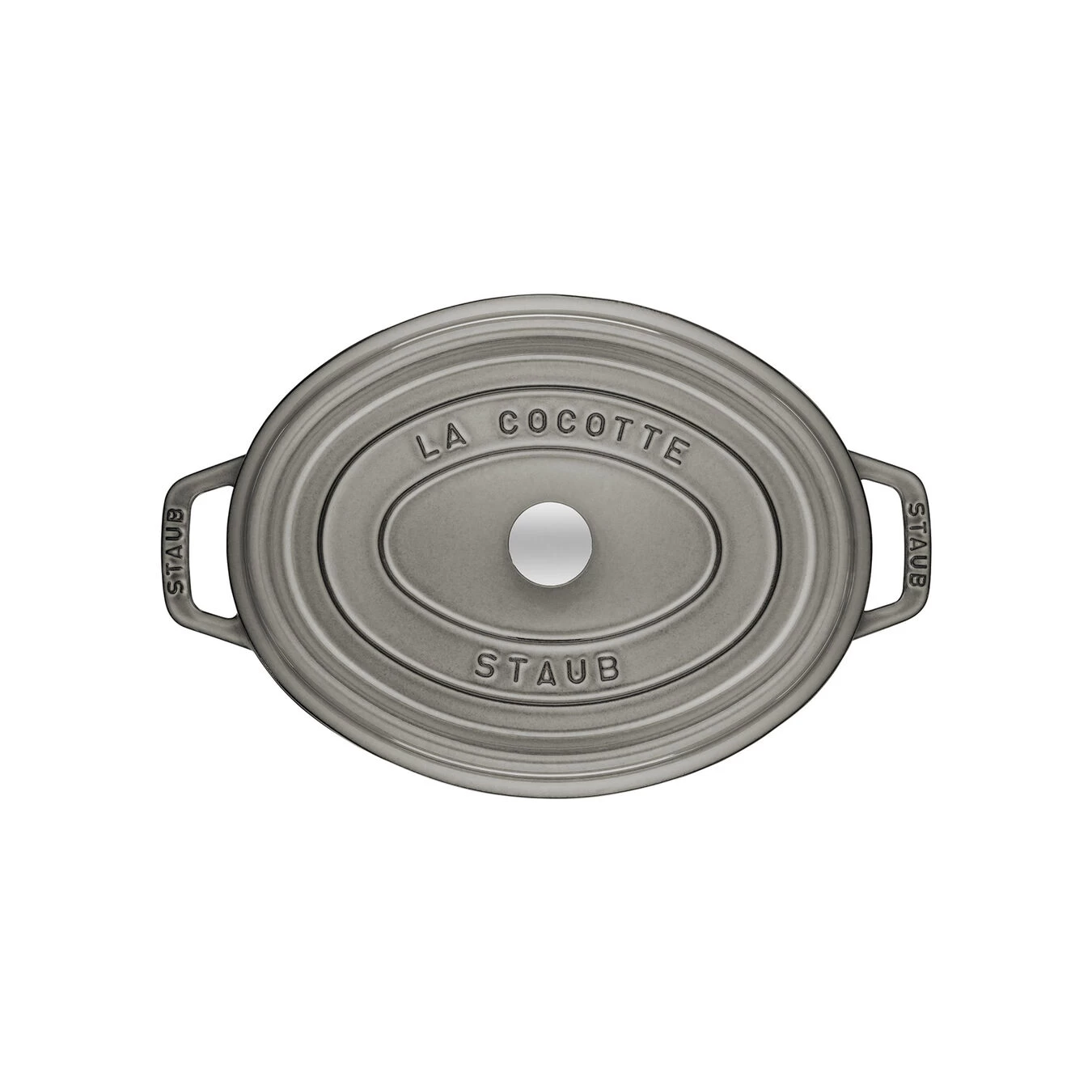 Staub Cocotte 33 Cm, Oval, Grafitgrå, Støbejern - Billede 2