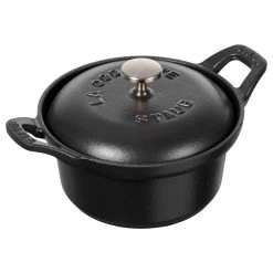 Staub La Coquette 12 Cm, Rund, Sort