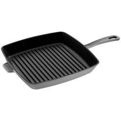 Staub Amerikansk Grill 30 Cm, Støbejern, Grafitgrå