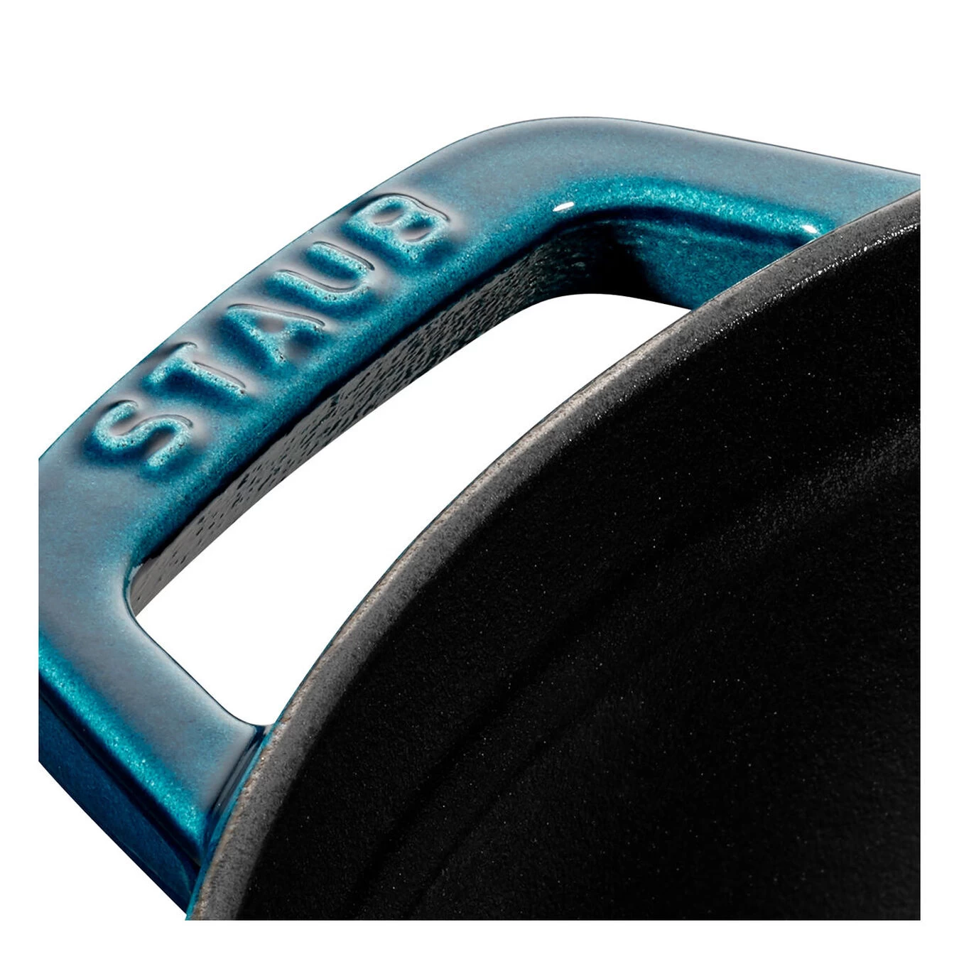 Staub Cocotte 22 Cm, Rund, La-Mer-Turkis-Blågrøn, Støbejern - Billede 2