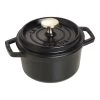 Staub Cocotte 14 Cm, Rund, Sort, Støbejern