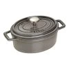 Staub Cocotte 15 Cm, Oval, Grafitgrå, Støbejern