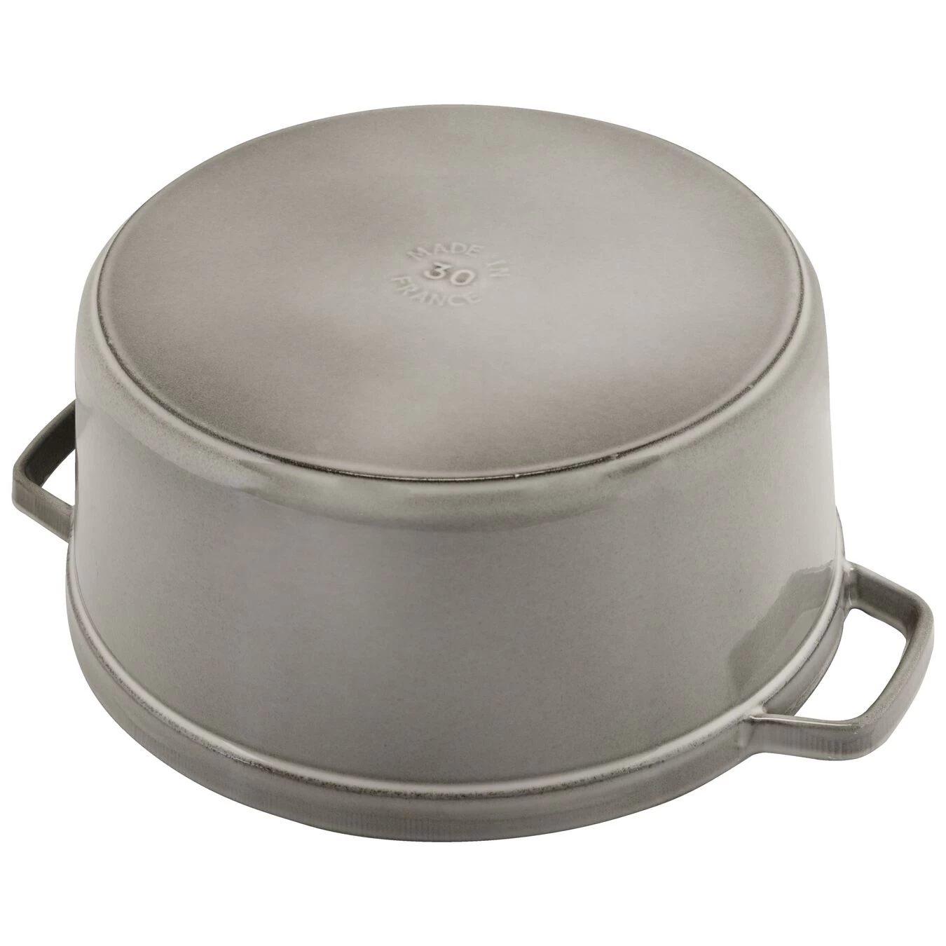 Staub Cocotte 30 Cm, Rund, Grafitgrå, Støbejern - Billede 4