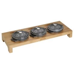Staub Cocotte Stativ Bambus