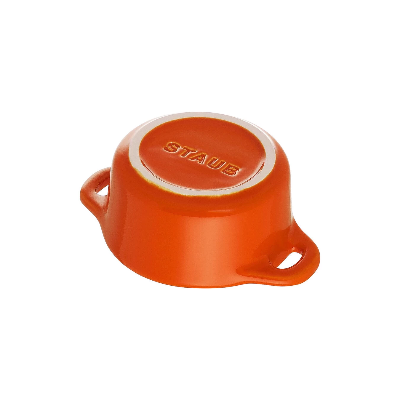 Staub Mini Cocotte 10 Cm, Rund, Orange, Keramisk - Billede 5