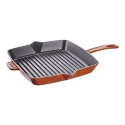 Staub Amerikansk Grill 26 Cm, Støbejern, Kanel