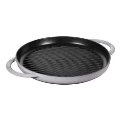 Staub Pure Grill 30 Cm, Rund, Grafitgrå, Støbejern