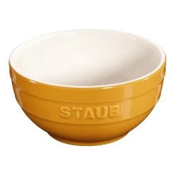 Staub Skål 14 Cm, Keramisk, Sennep