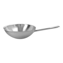 Demeyere Wok Flad Bund 26 Cm, 18/10 Rustfrit Stål