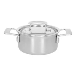 Demeyere Gryde Med Låg 16 Cm, 18/10 Rustfrit Stål