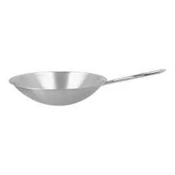 Demeyere Wok Rund Bund 36 Cm, 18/10 Rustfrit Stål